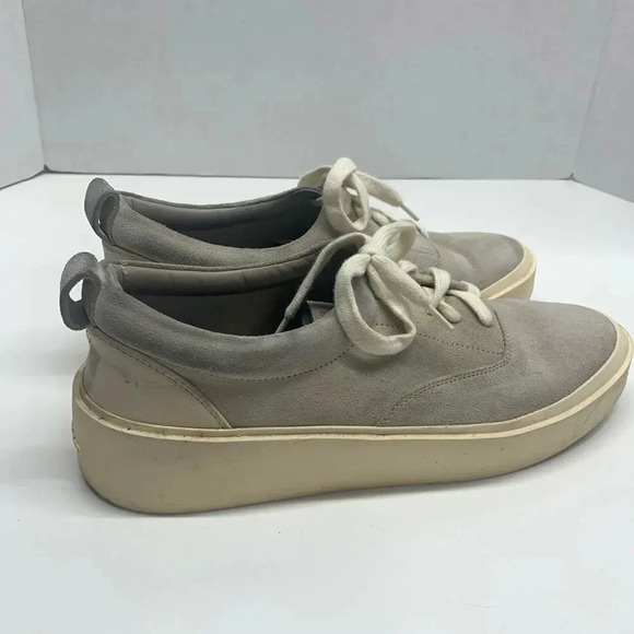 Fear Of God FOG Lace Up Seventh Suede Platform Sneakers Light Gray Size 41 US 8 - Picture 3 of 12